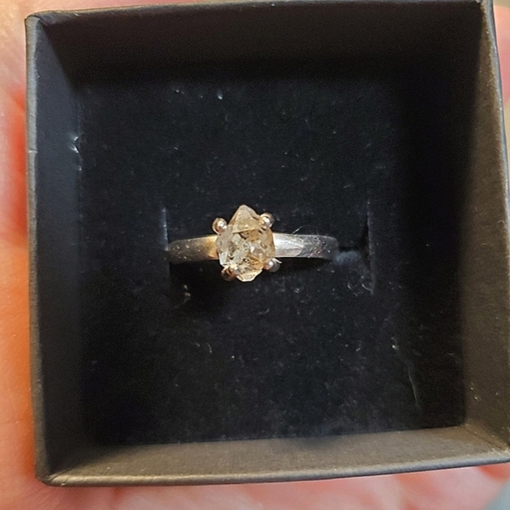Tiny Herkimer ring